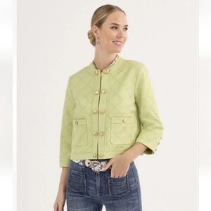 Cabi 6679 Tea Cake Topper Key Lime Jacket M New Nwt